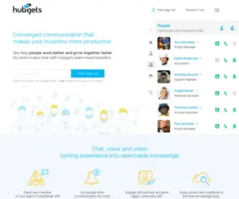 Hubgets.com(Instant communication for business) Screenshot