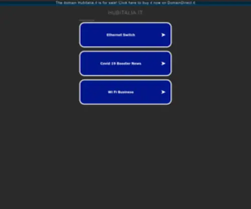 Hubitalia.it(Il punto di accesso ideale per il tuo business online) Screenshot