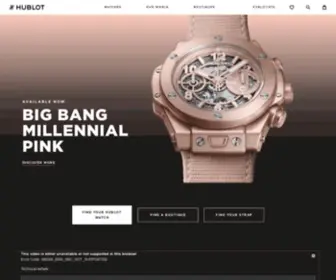 Hublot.com(Swiss Luxury Watches &amp; Chronographs for Men and Women) Screenshot