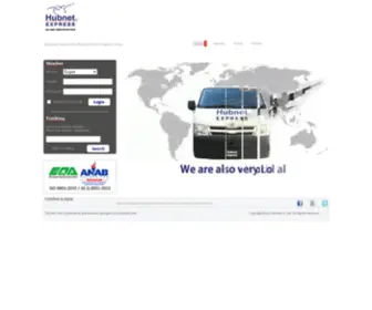 Hubnetexp.com(Hubnet express Global) Screenshot