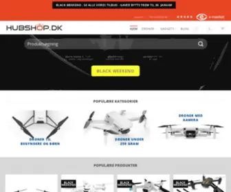 Hubshop.dk(Stort udvalg af droner og andet RC) Screenshot