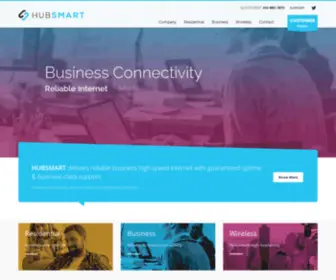 Hubsmart.com(Business Smart High Speed Internet) Screenshot