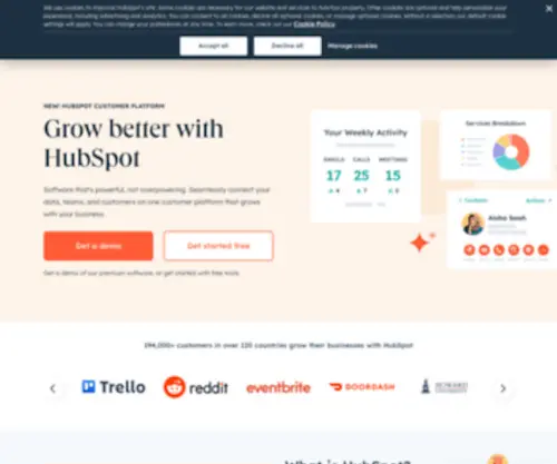 Hubspot.com(Software, Tools, Resources for Your Business) Screenshot