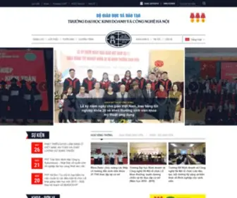 Hubt.edu.vn(Trường Đại học Kinh doanh và Công nghệ Hà Nội) Screenshot