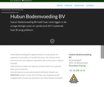 Hubun.nl(Hubun Bodemvoeding BV) Screenshot