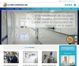 Hucaribe.gov.co(Hospital Universitario del Caribe) Screenshot