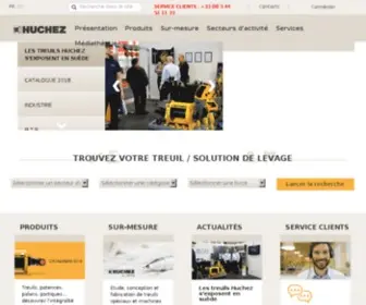 Huchez.com(Treuils et levage professionnel) Screenshot