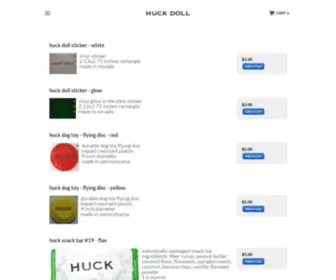 Huckdoll.com(Huck Doll) Screenshot