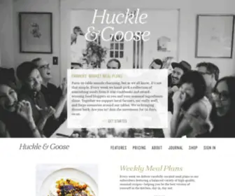 Hucklegoose.com(Thoughtful, Seasonal Meal Planning) Screenshot