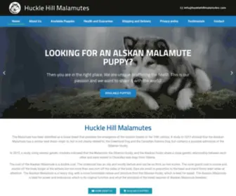 Hucklehillmalamutes.com(For the best Huckle Hill Malamutes) Screenshot