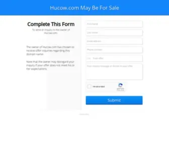 Hucow.com(Deze website) Screenshot