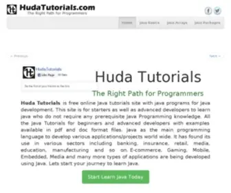 Hudatutorials.com(Huda Tutorials) Screenshot