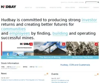 Hudbayminerals.com(Hudbay Minerals Inc) Screenshot