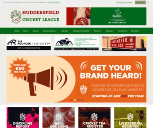 Huddersfieldcricketleague.co.uk(Welcome to our shop) Screenshot