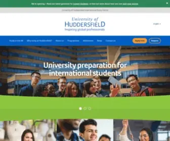 Huddersfieldisc.com(University of Huddersfield International Study Centre) Screenshot