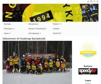 Huddingebandy.se(Huddinge BK) Screenshot