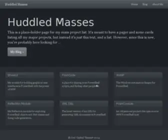 Huddledmasses.org(Huddled Masses) Screenshot