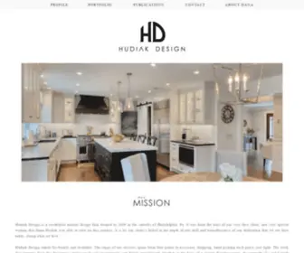 Hudiakdesignco.com(A Philadelphia Interior Design Company) Screenshot