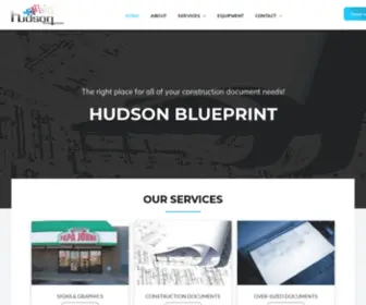 Hudsonblueprint.com(Construction Plan Printing) Screenshot