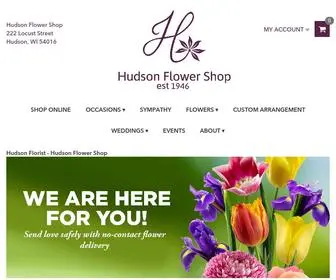 Hudsonflowershop.com(Hudson Florist) Screenshot