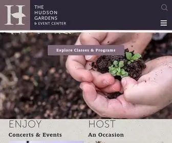 Hudsongardens.org(The Hudson Gardens & Event Center) Screenshot