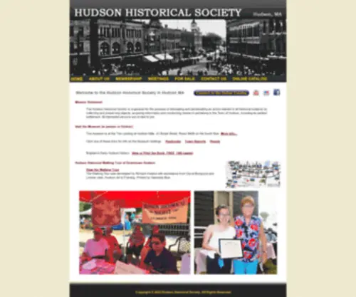 Hudsonhistoricalsociety.org(Hudson Historical Society) Screenshot