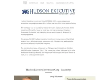 Hudsoninvestcorp.com(Hudson Executive Investment Corp) Screenshot