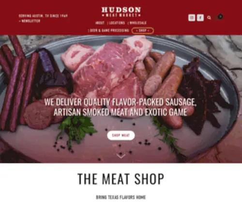 Hudsonmeatmarket.com(Hudson Meats) Screenshot