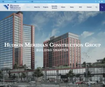 Hudsonmeridian.com(Hudson Meridian Construction Group (HM) is a leading construction services firm offering a unique combination of construction expertise) Screenshot