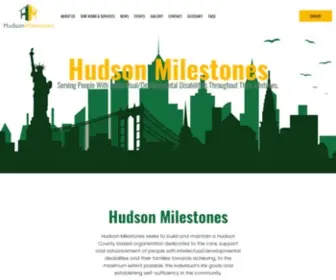 Hudsonmilestones.org(Hudson County Developmental Disability Home) Screenshot