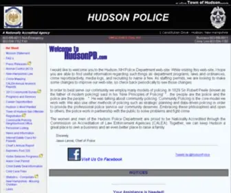 Hudsonpd.com(Hudson New Hampshire Police Department) Screenshot