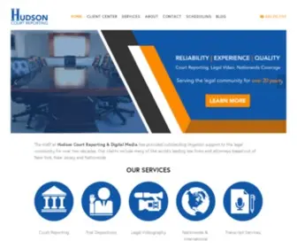 Hudsonreporting.com(Hudson Court Reporting) Screenshot