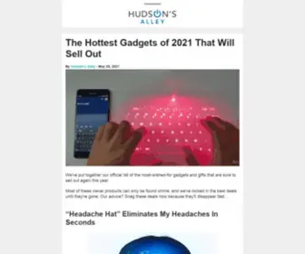 Hudsonsalley.com(Unique And Cool Products You Want) Screenshot