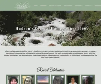 Hudsonsfuneralhome.com(Hudson’s Funeral Home & On) Screenshot