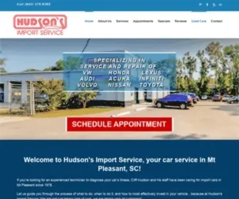 Hudsonsimport.com(Auto Repair Mt Pleasant) Screenshot