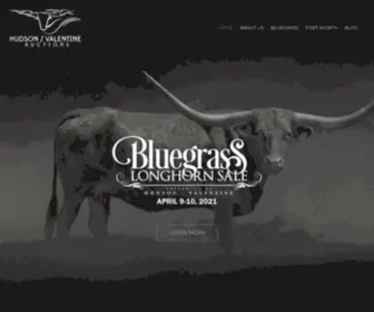 Hudsonvalentineauctions.com(The Best Longhorn Events in the Industry) Screenshot