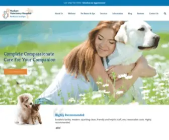 Hudsonvet.com(Hudson Veterinary Hospital) Screenshot