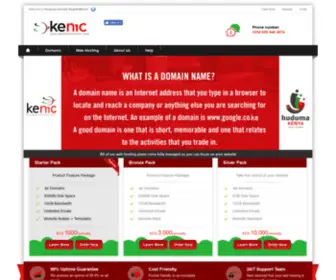 Hudumakenya-Domainregistrations.co.ke(Professional Domain and Web Hosting Services) Screenshot