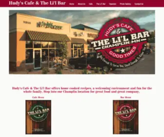 Hudyscafeandlilbar.com(Hudy's Cafe and The Li'l Bar in Champlin) Screenshot