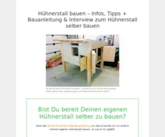Huehnerstall-Selber-Bauen.com(Hühnerstall bauen) Screenshot