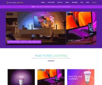 Huehomelighting.com(Philips hue) Screenshot