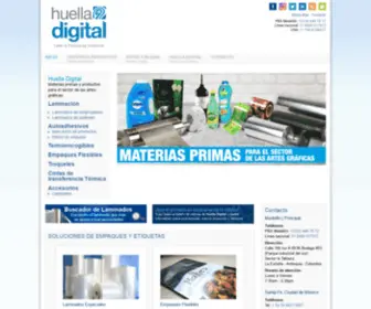 Huelladigital.com(Materias primas y productos para al sector de las artes gráficas) Screenshot
