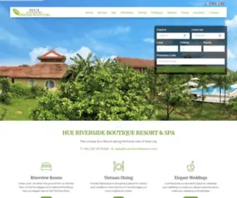 Hueriversideresort.com(The Unique Eco Resort along Perfume river of Hue city) Screenshot