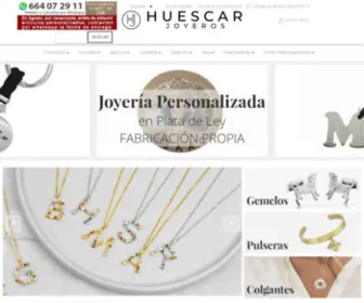 Huescarjoyeros.com(Pulseras personalizadas de plata online) Screenshot
