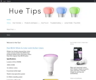 Huetips.com(Technical Tips for Philips Hue) Screenshot