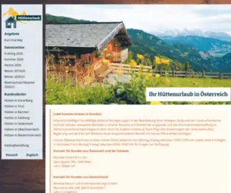 Huetten-Mieten.at(Mondial) Screenshot