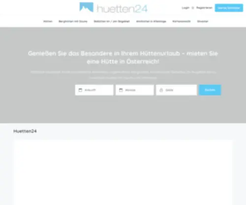 Huetten24.com(Hütten24) Screenshot