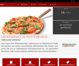 Huettenbuscherlieferservice.de(Pizzaservice Hüttenbuscher Lieferservice) Screenshot