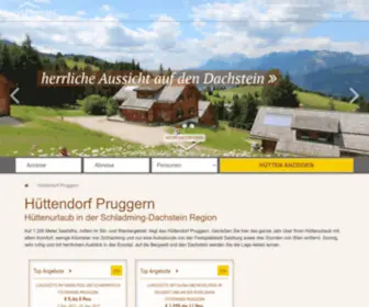 Huettendorf-Pruggern.com(Hüttendorf Pruggern) Screenshot