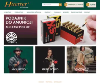 Huetter.com.pl(Producent akcesoriów dla myśliwskich) Screenshot